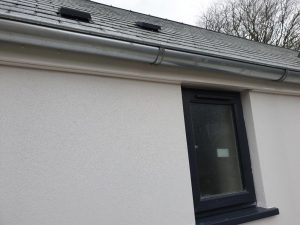 Gutters galvanised steel not plastic.